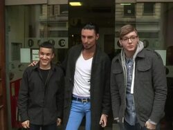 Jahmene Douglas, James Arthur, Rylan Clark Stock Footage