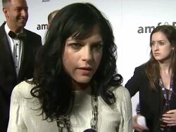 INTERVIEW: Selma Blair on how she feels about Elizabeth Taylor's work in the fight against AIDS at the amfAR's Inspiration Gala at Los Angeles CA.  Stock Footage