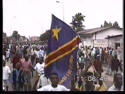 Zaire Demonstration broken up News Clip