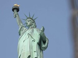two shots: Statue of Liberty NYC Stock Footage