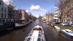 Canals, bicycles and pedestrians in Amsterdam News Clip