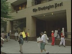 Demo over coverage of so called Downing Street memos News Clip