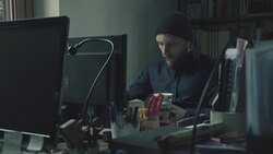 Man at work in the startup office Stock Footage