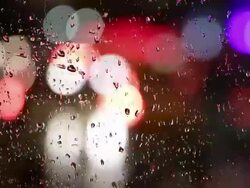 Highly defocused street lights Stock Footage