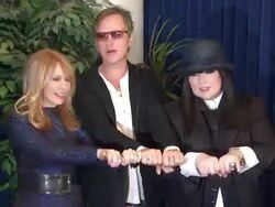 Ann Wilson, Nancy Wilson, Mike McCready at 28th Annual Rock and Roll Hall Of Fame Induction Ceremony - Arrivals 4/18/2013 in Los Angeles, CA.(Footage by WireImage Video/Getty Images Entertainment Video) Stock Footage