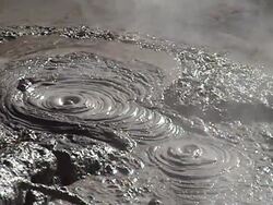 Some Bursting Mud Bubbles Stock Footage