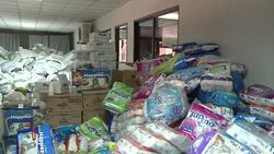 CLEAN : Lebanese church distributes aid for Iraqi refugees News Clip