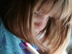 Little Girl Coloring a Picture Stock Footage