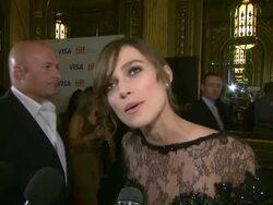 INTERVIEW: Keira Knightley at Anna Karenina Toronto International Film Festival Premiere on 9/7/12 in Toronto, Canada. Stock Footage
