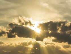 Clouds and Sunbeams,Time Lapse Stock Footage