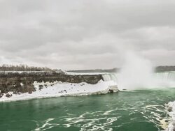 HD Time-lapse: Horseshoe Falls Niagara Falls, Ontario, Canada Stock Footage
