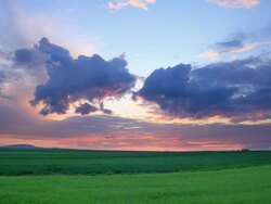 Pink sunset-HDR Stock Footage