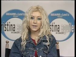 Christina Aguilera Interview 2000 (D) News Clip