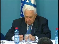 Sharon says major WBank settlement blocs will remain Israeli News Clip