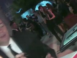 French Stewart signs at FOX Fall Eco Casino Party in Culver City 09/12/2011 (Footage by WireImage Video/Getty Images Entertainment Video) Stock Footage