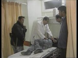 Wounded from Israeli attacks in hospital, Israeli comment. News Clip