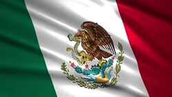 close up waving flag of Mexico,loopable Stock Footage