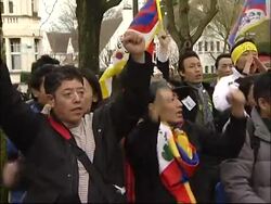 Rally in support of protests in Tibet News Clip