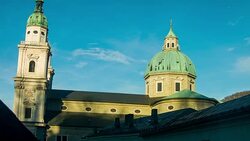 Salzburg Cathedal - Time lapse Stock Footage
