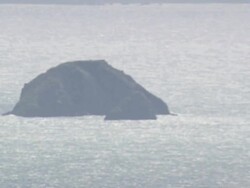 MS AERIAL View of Cliff in river / United States Stock Footage