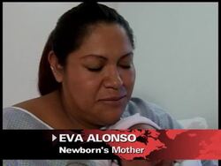 A mother in Los Angeles wonders if her baby is number 300-million. News Clip