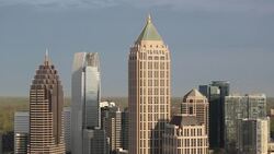 Midtown Atlanta skyline, Georgia, United States of America Stock Footage