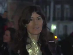 Bella Freud at David Bowie Is... Exhibition VIP Private Viewing at Victoria & Albert Museum on March 20, 2013 in London, England. Stock Footage
