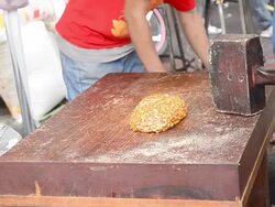 People Making Khanom Tup Tap Stock Footage