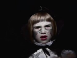 Halloween Vampire Little Girl - NTSC Stock Footage