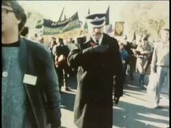 Anti-Apartheid protests Stock Footage