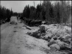 FINNS AMBUSH A RUSSIAN COLUMN News Clip