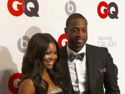 Dwyane Wade, Gabrielle Union at GQ And LeBron James Celebrate All Star Style And The March Issue With Special Performance By The Roots Stock Footage
