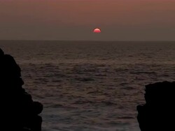 Sunset on Hawaiian coast. Stock Footage
