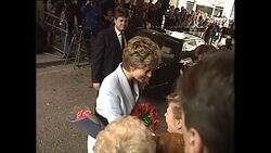 Princess Diana visiting Aids Dental Clinic News Clip