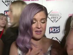 INTERVIEW: Kelly Osbourne on women having it tough, her mum, wanting to be an actress at the Cosmo Woman of the Year Awards 2012 at Victoria & Albert Museum on October 30, 2012 in London, England (Footage by WireImage Video/Getty Images) Stock Footage
