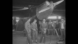 French pilots taking off on transatlantic flight from Old Orchard Beach, ME News Clip