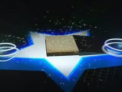 Book on blue star Stock Footage