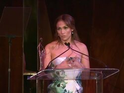 SPEECH - Jennifer Lopez at March of Dimes Celebration of Babies Luncheon Honoring Jennifer Lopez in Los Angeles, CA on 12/06/13 Stock Footage