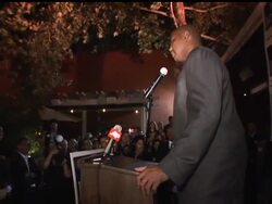 Former NBA great Charles Barkley visits Sacramento, Calif., where his former teammate, Kevin Johnson, is running for mayor. News Clip