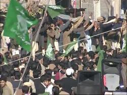 Sharif at first rally since Bhutto's assassination News Clip