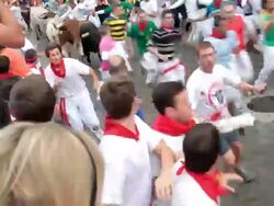 Fiesta de San Fermin 2012 Stock Footage