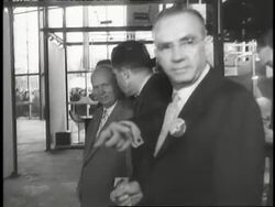Vice President Richard Nixon and Premier Nikita Khrushchev tour the American National Exhibition. News Clip