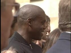 Dediction of Jim Gray's Walk of Fame Star Stock Footage