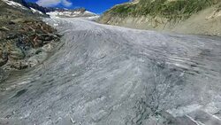 Europe's Melting Glaciers: Rhone Stock Footage