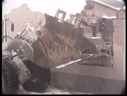 Bosnia - Damaged Homes Cleared Away News Clip