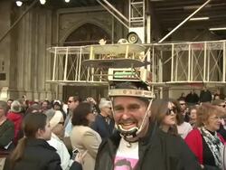 NYC's Annual Easter Bonnet Parade Stock Footage