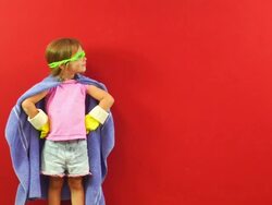 Superhero, Supergirl Stock Footage