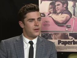 INTERVIEW: Zac Efron on Nicole Kidman, working with her, what Lee Daniels looks for at The Paperboy Interviews: 65th Cannes Film Festival on May 25, 2012 in Cannes, France (Footage by WireImage Video/Getty Images) Stock Footage