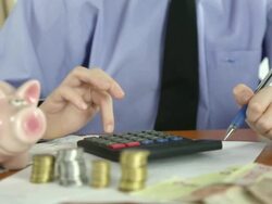 children's finances Stock Footage