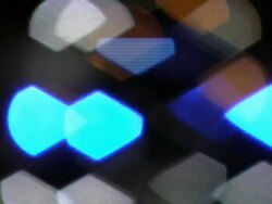 Blurry police siren at night (HD) Stock Footage